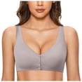 thumbnail image 4 of XFHLMJFF Breathable Bra For Women Everyday Bralette Comfortable Adjustable No Underwire Seamless Stylish Underwear, 4 of 4