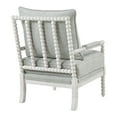 thumbnail image 4 of Kaylee Spindle Chair in Smoke Gray Fabric with White Frame, 4 of 8