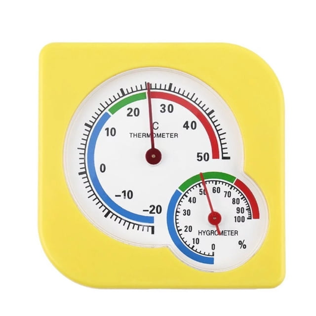 Likrtyny Sensor Temperatura Y Humedad en Forma Calabaza para El Hogar/invernadero (amarillo)