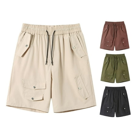 Mens Workout Shorts - Workout Athletic Shorts with Pockets Summer Beach Shorts Gym Shorts Summer Lightweight Quick Dry Shorts Activewear Workout Shorts for Men