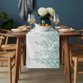 thumbnail image 2 of Eucalyptus Leaves Table Runner - 120 Inch Long, Kitchen Dining Table Runner Dresser Scarves, Turquoise Summer Botanical Weeping Farmhouse Decor for Coffee Tables Wedding Party Banquet, 2 of 8