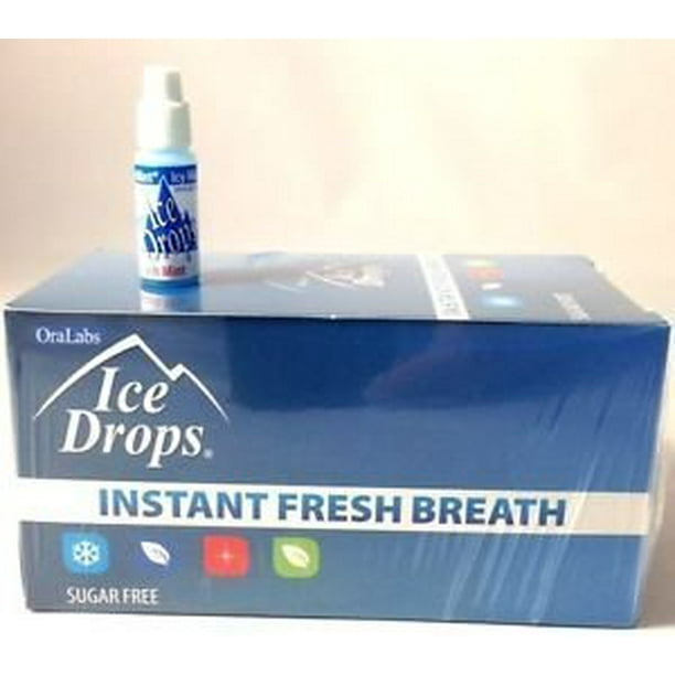 Oralabs Ice Drops Instant Fresh Breath Icy Mint Whole Box of 50