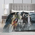 thumbnail image 3 of Bungo Stray Dogs Bed Blanket 3D Printed Throw Blanket Lightweight Super Soft Air Conditioning Room All Season Blanket Sofa Couch Bed Fans Cartoon Blanket 40"x30", 3 of 8