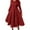 Red, variant on Dresses for Women Sequin Round Neck Long Sleeve Velvet Sparkly Pleated Summer Dress Black L