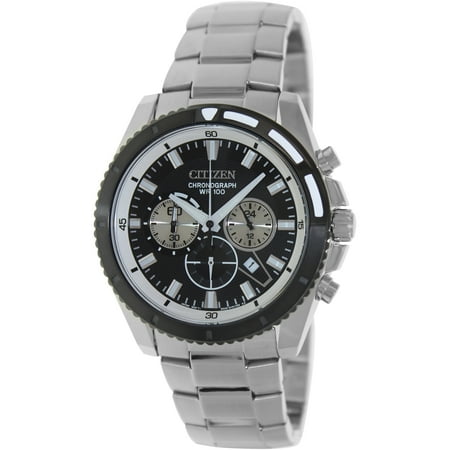 Citizen Men's Quartz Chronograph AN8011-52E Silver Stainless-Steel Quartz Watch