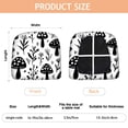 thumbnail image 3 of Black and White Mushroom Seat Covers for Dining Room Chairs Set Of 4,Stretch Printed Washable Chair Seat Cover with Elastic Ties and Button,Removable Waterproof Couch Cushion Covers, 3 of 6