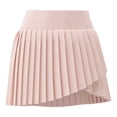 thumbnail image 5 of ibiyuan Boho Skirts For Women Womens Pleated Tennis Skirts Double Ruffle Athletic Skirt with Pockets High Waisted Tummy Control Golf Skorts, 5 of 5