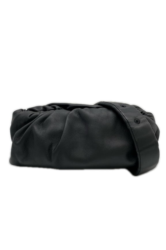Pre-Owned BOTTEGA VENETA Bottega Veneta Leather The Body Pouch 620954 Handbag Black Nylon...