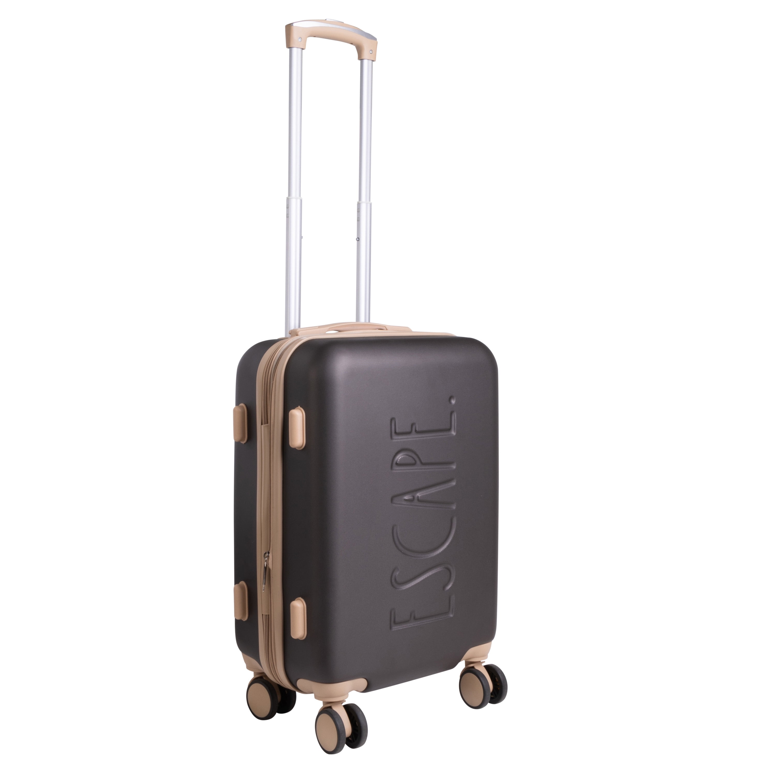 Rae Dunn 3 Piece Expandable Rolling Luggage Set in Espresso