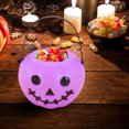 thumbnail image 5 of Floleo Halloween Pumpkin Bucket, Pumpkin Candy Bucket Trick Or Treat Bucket Plastic Jack O Lantern Bucket For Halloween Party Decorations Party Favor, 5 of 6