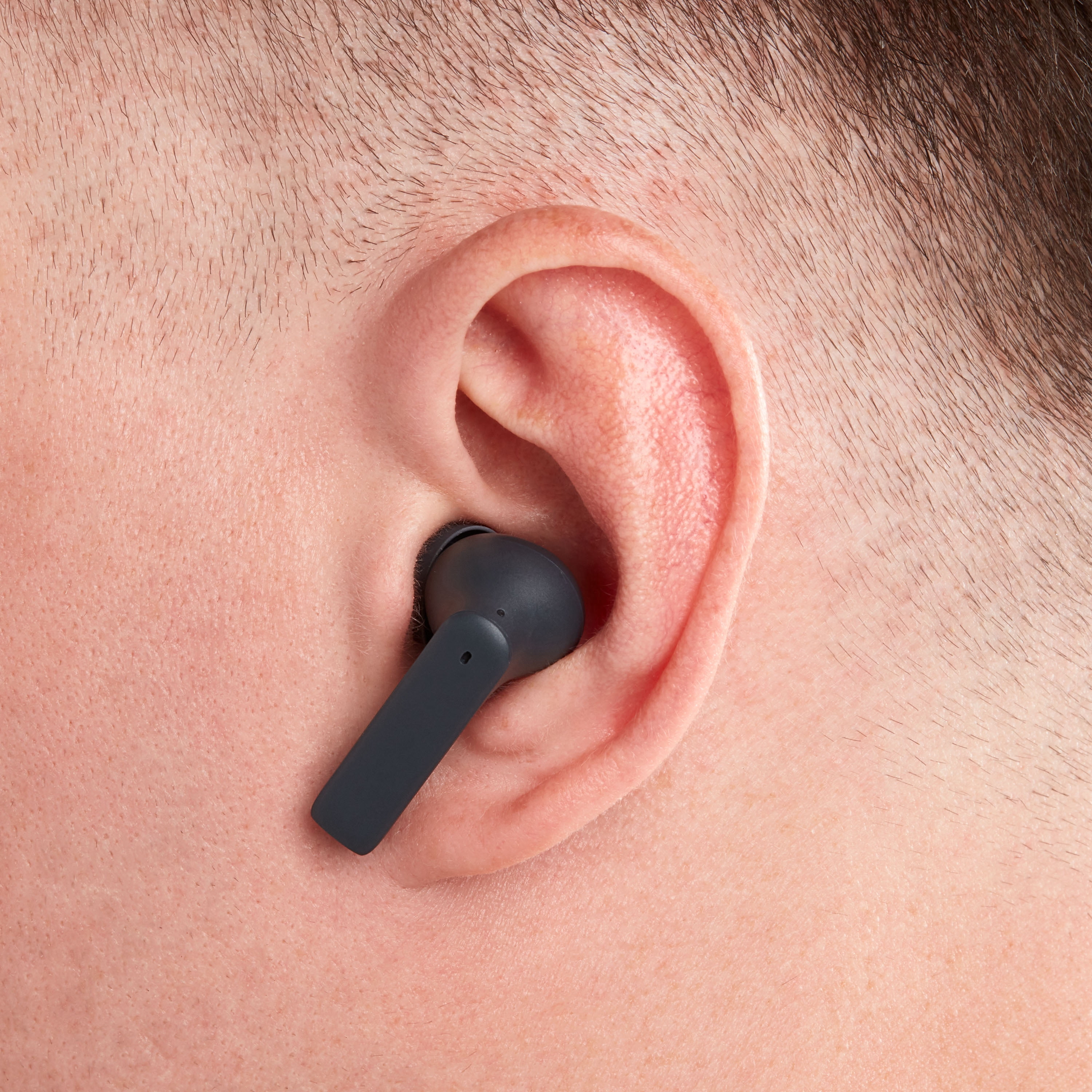 onn. Wireless In-Ear Bluetooth Earphones with Active Noise Cancellation, Gray
