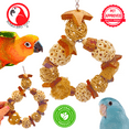 thumbnail image 6 of Bonka Bird Toys 1199 Natures Harmony Swing Sola Atta Luffa Coconut Parrot Chew, 6 of 8
