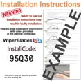 thumbnail image 3 of 2004 Mitsubishi Galant Wiper Blades (Set of 2), 3 of 3