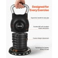 thumbnail image 3 of 7-Level Adjustable Kettlebell (5-44 lbs) - Die-Cast Aluminum & ABS Material, Designed for Grip Strength, Full-Body Workout & Cross-Training, 3 of 7