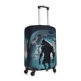 thumbnail image 6 of Cauagu Moon Wolf Warrior Print Travel Luggage Cover,Travel Dust-proof Suitcase Cover Softside Suitcase Protector for 18-32inch,Not Included Suitcase, 6 of 8