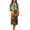 Sunflower, variant on FOR U DESIGNS Sunflower Print House Dresses for Woman Comfortable Long Sleeve Night Shirts Soft Duster Lounger Robe with Pockets,Sleep Dress with Zipper, S