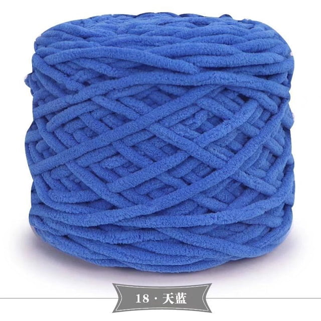 Nvzi Hilo grueso de punto, 3 ovillos (165 gramos cada uno, un total de 508 gramos) - perfecto para suéteres cómodos, mantas y accesorios de invierno, color azul.