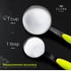 thumbnail image 2 of Elitra Home Juego de Tazas y Cucharas Medidoras de 13 Piezas, Incluye 10 Cucharas Medidoras de Acero Inoxidable y 3 Tazas Medidoras de Plástico, 2 of 8
