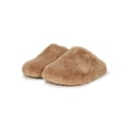 thumbnail image 5 of Mata Faux Fur Round Toe Footbed Cork Slip On Flat 20373, 5 of 6