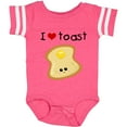 thumbnail image 3 of Inktastic I Love Toast Boys or Girls Baby Bodysuit, 3 of 5