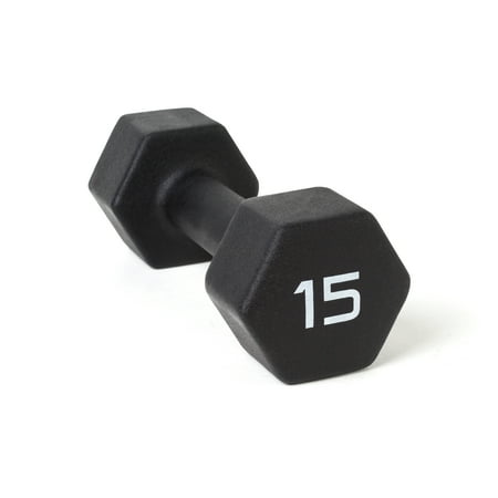 UPC: 0702556131404 | CAP Barbell  15lb Black Neoprene Dumbbell  Single