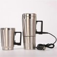 thumbnail image 3 of Car Heating Cup Large Capacity Leakage Proof Safe Stainless Steel Electric Car Insulated Mug for Truck Vehicle 24V for Large Cars, 3 of 4