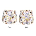 thumbnail image 5 of Vsdgher Floral Puppy Print Women's Running Double Layer Shorts High Waisted with Pockets Elastic Yoga Workout Athletic Gym Sports, 5 of 8