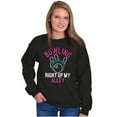 thumbnail image 3 of Bowling Up My Alley Funny Novelty Women Plus Size Crewneck Sweatshirt Brisco Brands 2X, 3 of 5