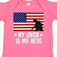 thumbnail image 4 of Inktastic Military Uncle is My Hero Us Flag Boys or Girls Baby Bodysuit, 4 of 5