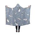 thumbnail image 2 of HATIART Couverture à Capuche Plume Jeter Enveloppe Couverture Portable 40x50 Pouces Douceur Confortable, 2 of 2