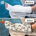 thumbnail image 7 of Jiueut Hummingbird Leg Cast Covers Flower Foot Cast Covers for Shower Adult Size S Cast Sleeve for Foot Leg Protector Washable Foot Plaster Sleeve Bandage Protector, 7 of 7