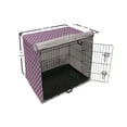 thumbnail image 6 of Vintage Dog Crate Cover, Abstract Retro Inspired Simplistic Pattern with Squares Print, Easy to Use Pet Kennel Cover Small Dogs Puppies Kittens, 7 Sizes, Purple Pale Pink, by Ambesonne, 6 of 6