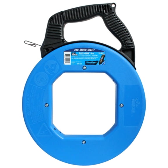 IDEAL Electrical 240 ft. Blued-Steel Fish Tape w/BlueView Display