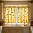 thumbnail image 7 of Feledorashia Kitchen Curtains, Window Curtains, 2D Printed Short Panels Washable Decorative Kitchen Window Treatments, Polyester Fabric, Light Filtering, Durable and Easy Care, 7 of 7