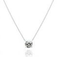 thumbnail image 1 of Collier Ras du Cou imitation Diamant 2 Carats Plaqué Or 18K / Collier Doré pour Femmes, 1 of 3