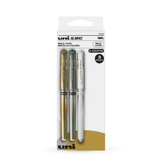 Uni-Ball Silver Gel Pen,1.0mm,Plastic,PK12 60658