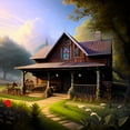 thumbnail image 2 of The Farmstead - Farm House Canvas Art, 2 of 2