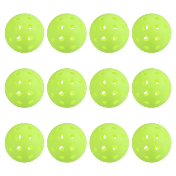 40 Holes Outdoor Pickleball Balls USA Pickleball Pickleball Ball for Amateurs, Neon Green 12 Pack