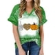thumbnail image 1 of Camiseta con cuello en V para mujer Camiseta con estampado de Halloween Camiseta de manga corta Tops Pompotops hkajfhjk473011, 1 of 6