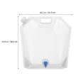 thumbnail image 2 of 4 Pcs Collapsible Water Containers Water Jugs Water Bottles with Spout for Sports Camping Riding Hiking, 2 of 8