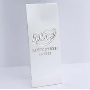 1 lb Silver Plated Zinc Bar (Trapezoid Ingot) .999 Pure Paperweight - Element Design with Certificate of Authenticity