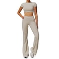 thumbnail image 1 of Conjuntos de entrenamiento for mujer, 2 piezas, sujetador deportivo, camiseta sin mangas, polainas de cintura alta, gimnasio, Yoga, ropa activa, Top de entrenamiento for mujer, 1 of 6