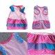 thumbnail image 4 of Vestido para perros Cachorro pequeño Niña Falda plisada con volantes de 3 niveles Rosa Mini lunares Sin mangas Hombros plisados con volantes elegantes MFZFUKR CPB-DE-LYY2143-1, 4 of 5
