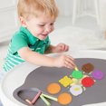 thumbnail image 3 of Hamburger Toy, Silicone Baby Chew Toy Tear  Detachable Hand Eye Coordination Reliable  for Early Learning, 3 of 8