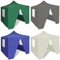 thumbnail image 3 of vidaXL Cream Foldable Tent 9.8'x9.8' with 4 Walls, 3 of 20