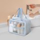 thumbnail image 5 of Fiudx Bolsa Grande para Cosméticos, Pvc, Transparente, Organizador de Viaje, Ideal para Artículos de Tocador, Cosméticos o Artículos Esenciales de Uso Diario, Asa Portátil, 35 X 25 X 12 Cm., 5 of 6