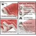 thumbnail image 4 of Home Weavers Allure Collection Bathroom Rug 100% Cotton Tufted Bathroom Rug, Soft and Absorbent Bath Rugs, Non-Slip Bath Rug, Machine Wash Dry Bath Mats for Bathroom Floor- 21"x54" Runner, Coral, 4 of 9