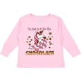 thumbnail image 3 of Inktastic I'm Just in It for the Chocolate Valentine's Day Unicorn Boys or Girls Long Sleeve Toddler T-Shirt, 3 of 5