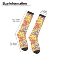 thumbnail image 3 of Bingfone Compression Socks for Women and Men Long Socks for Running Athletic Cycling Nurse-Donut and Blue, 3 of 8