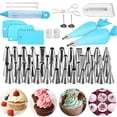 thumbnail image 4 of Kit de suministros de decoración de pasteles Yuarrent 62 Piezas Puntas de glaseado Bolsas de repostería Acopladores, 4 of 6